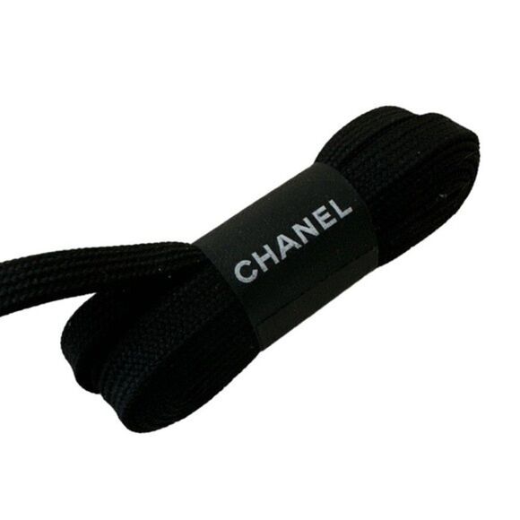 CHANEL Black Shoe Lace